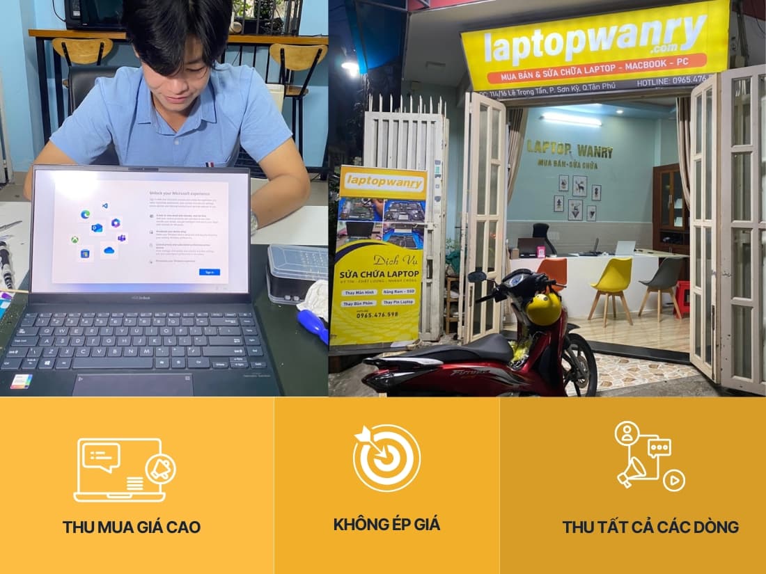 LaptopWanry - Thu mua laptop cũ giá cao tại cửa hàng TP.HCM